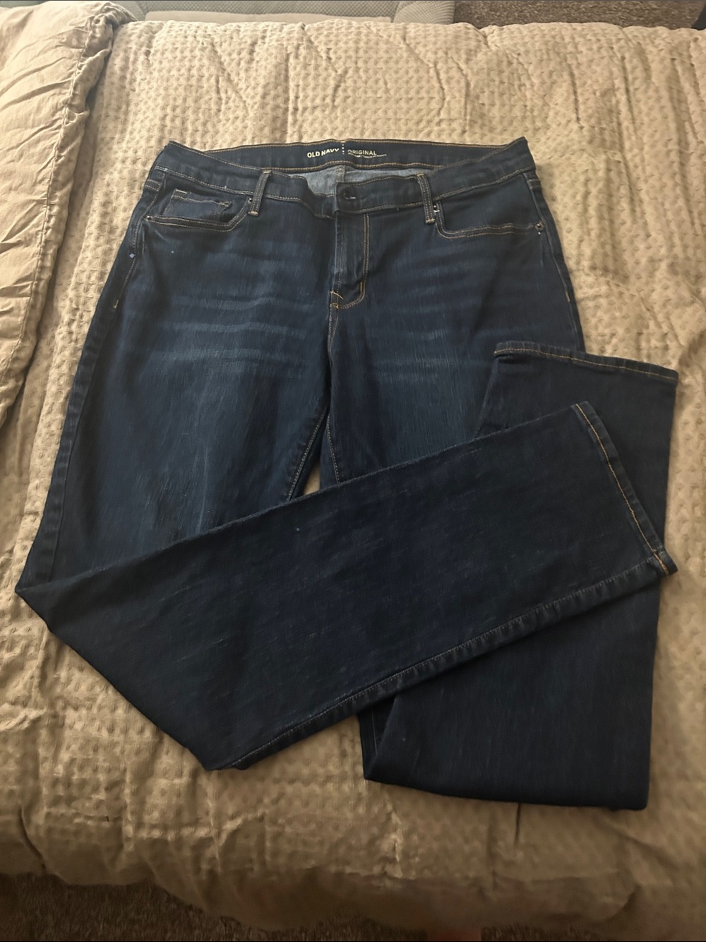 🇺🇸 Old Navy Women's Dark Indigo Straight Leg Jeans
